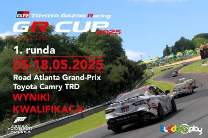 Wyniki kwalifikacji - 1. runda TOYOTA GR CUP DIGITAL 2025 -  Toyota Camry TRD -  Road Atlanta Grand-Prix